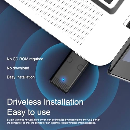 AX900Mbps Wireless Adapter - 2.4GHz 5.8GHz USB Wi-Fi 6