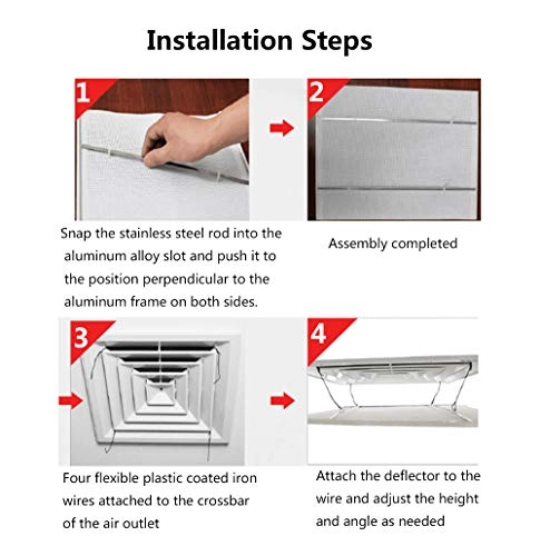 Air Deflector - 45×45CM Angle Adjustable