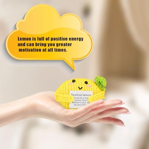 Positive Lemon - 10 cm Crochet Wool yarn