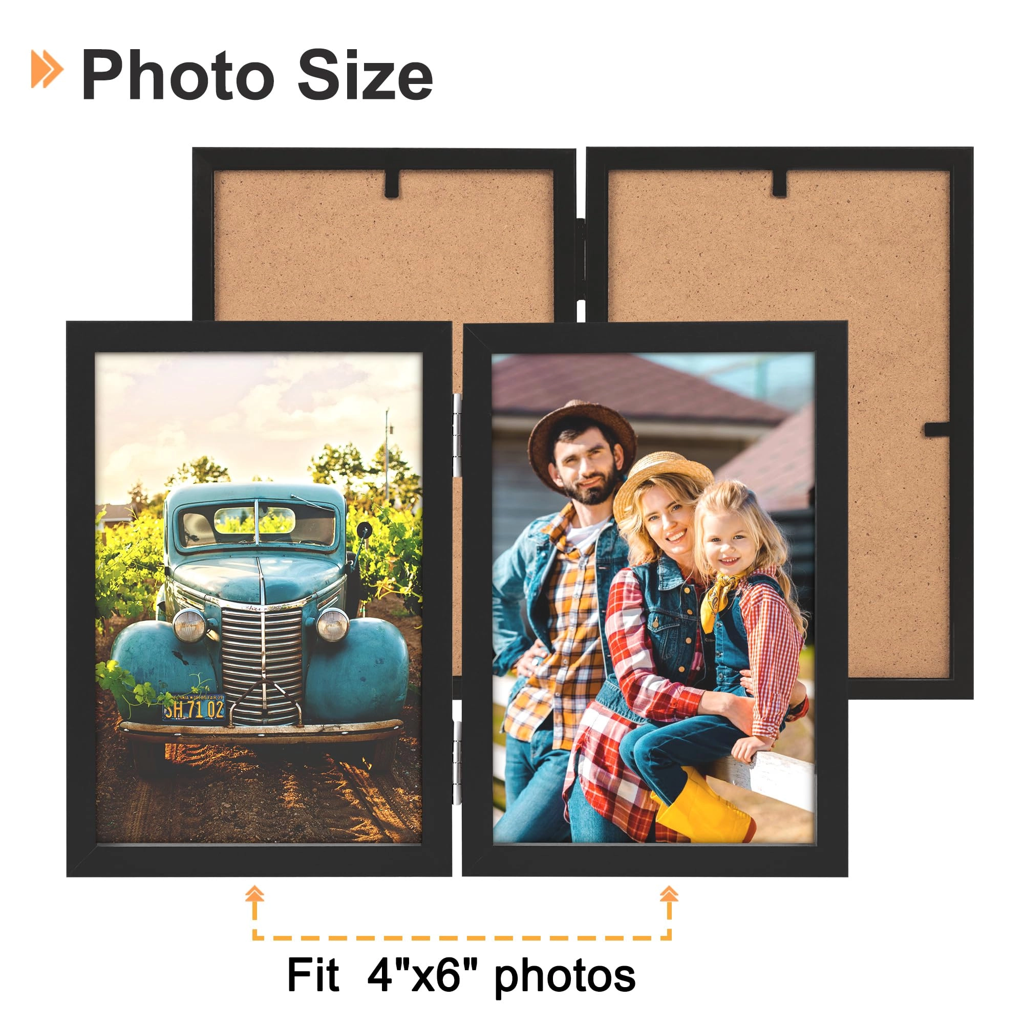 Double Picture Frame - 4x6 in two