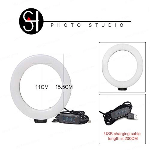 Ring Light LED - 6" Tripod 3 Light Modes