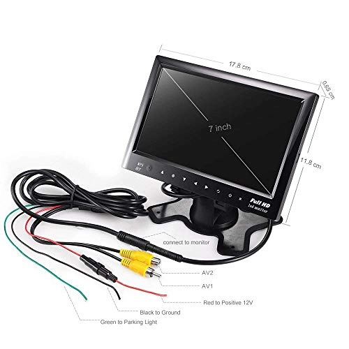 Rear View LCD Monitor - 7 Inches