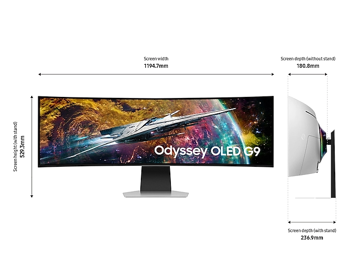 Odyssey G9 - SM-LS49CG954EMXUE 49 inch 5120 x 1440