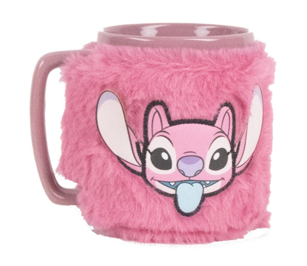 Lilo & Stitch Angel Core Fuzzy Mug - Plush sleeve