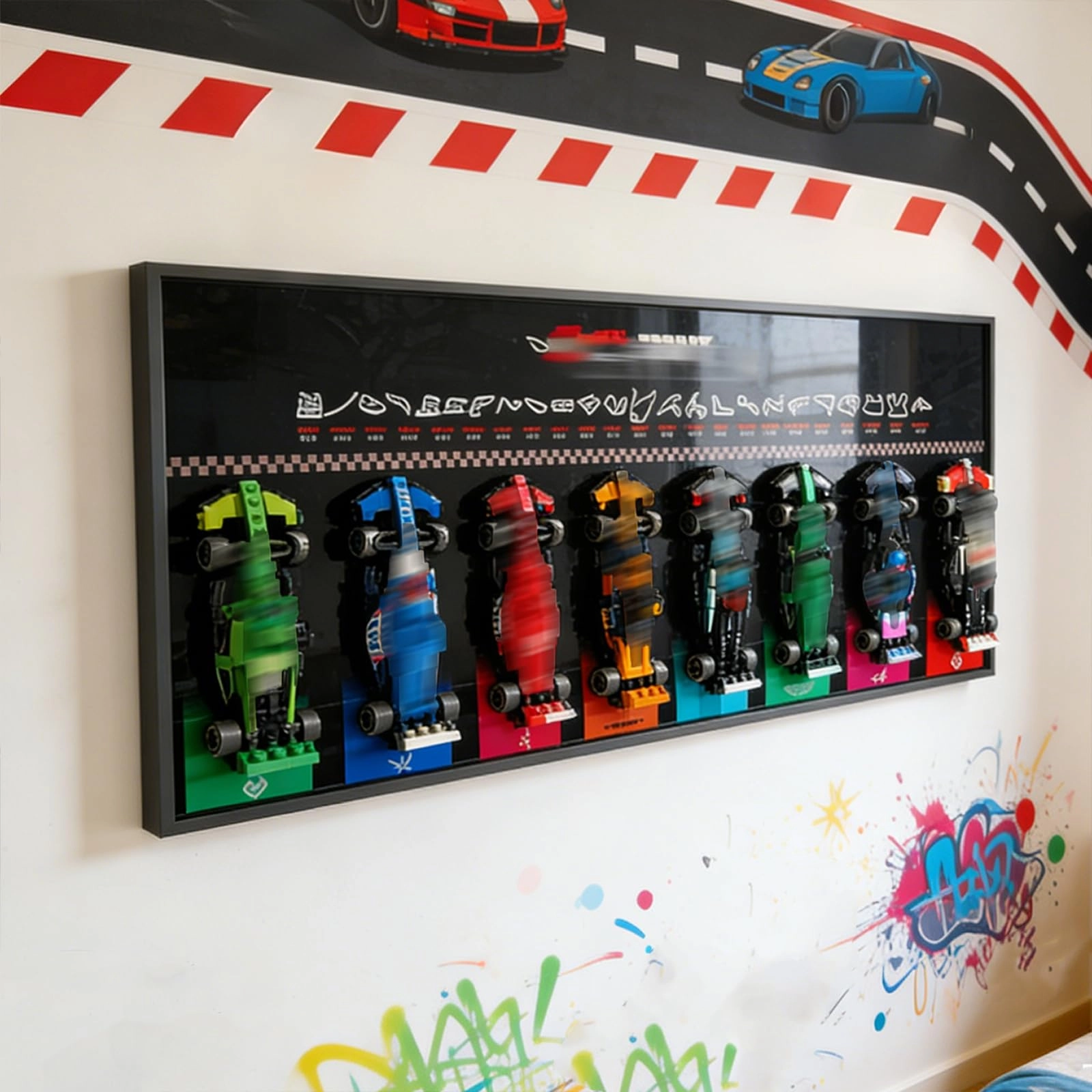 bodamaike Display Wallboard - 77242-77251 F1 Racing Car Series 40 x 120 cm