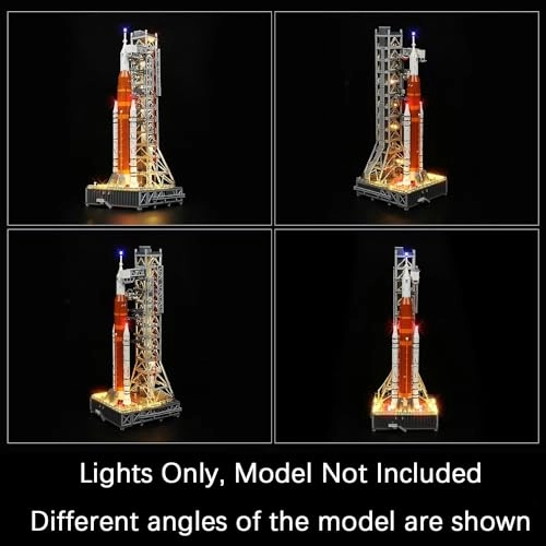 Led Lighting Kit for Lego 10341 Rocket and Launch Pad - Remote Control