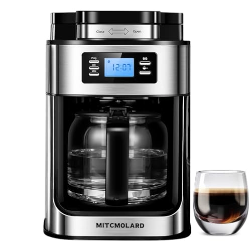 Drip Coffee Machine - 1 L Built-in Grinder