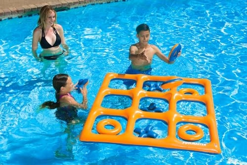 Giant Floating Tic Tac Toe - 4 feet square Orange/Blue (Reversible)