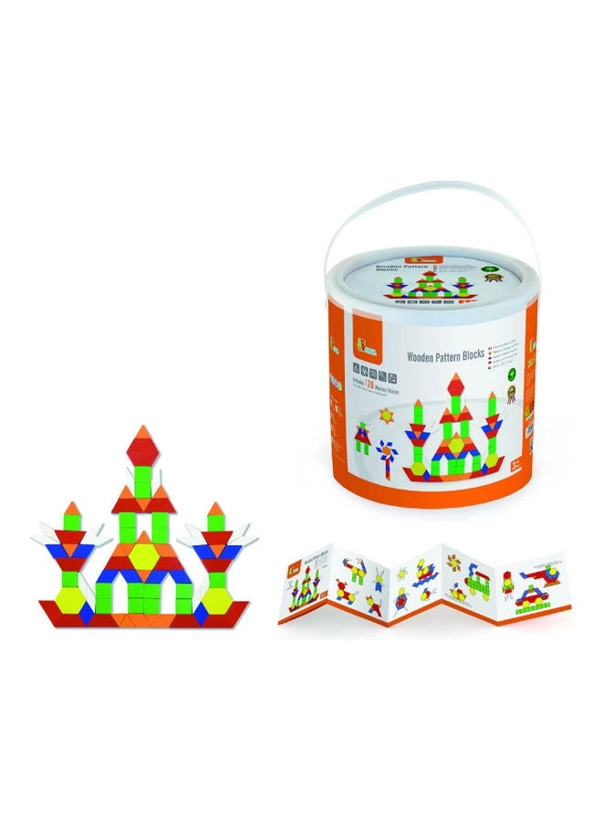 Wood Pattern Blocks - 250 pcs