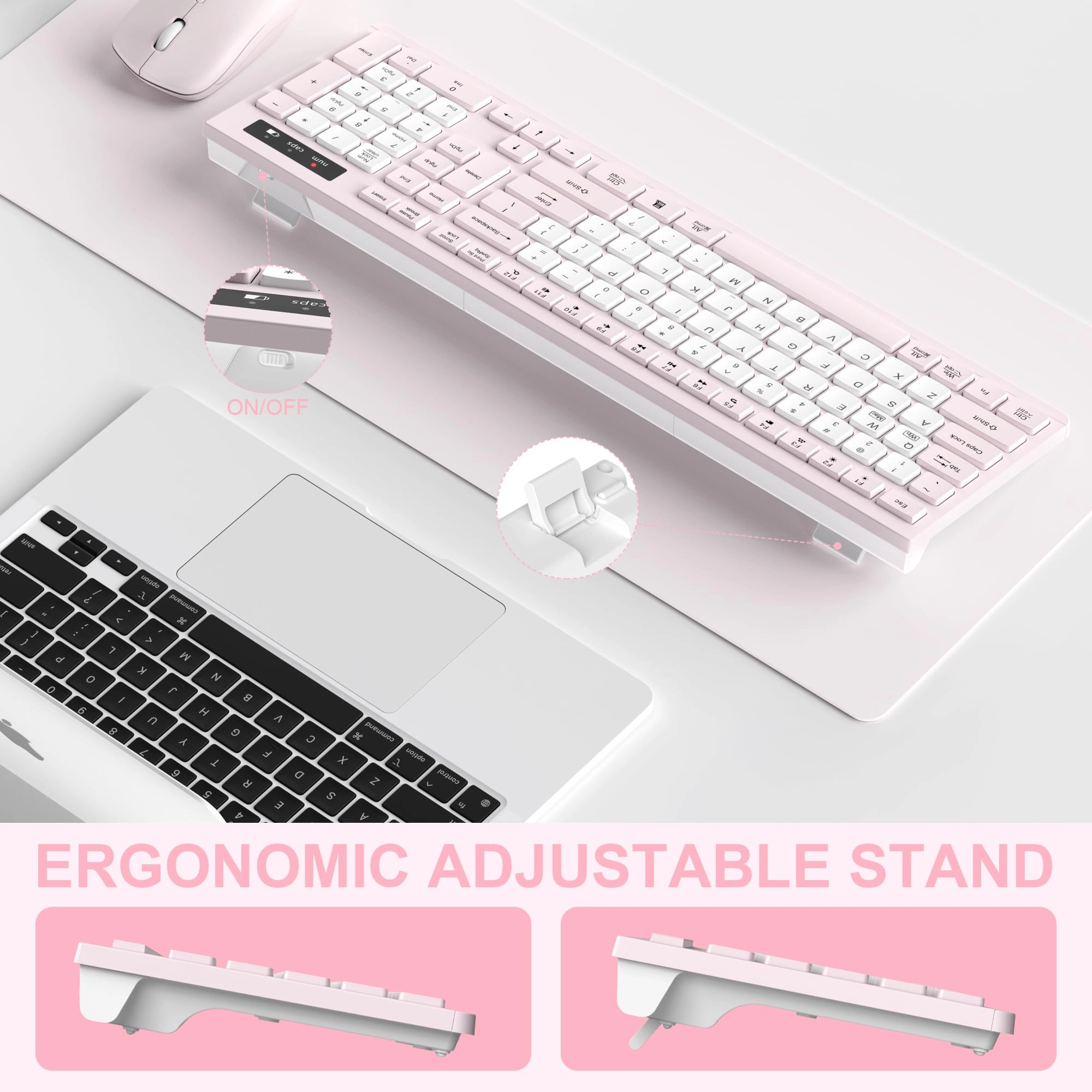 Ergonomic Wireless Keyboard - Wired