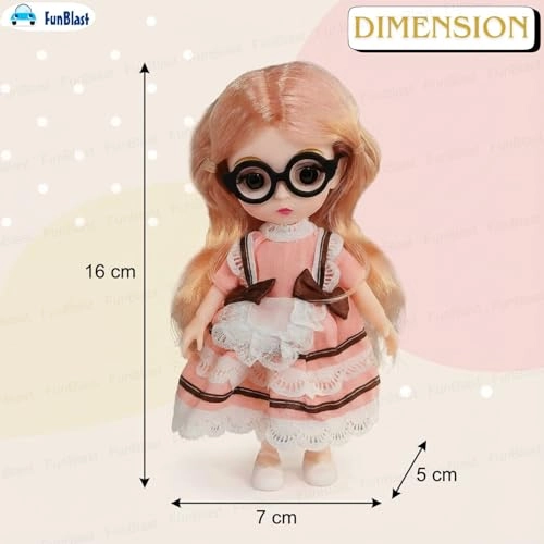 Fashion Doll - Long Hair Glasses Korean Ages 3+