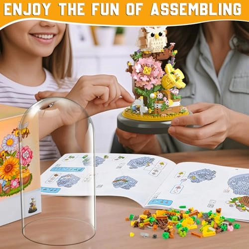 Owl Flower Building Blocks - Owl 1123pcs