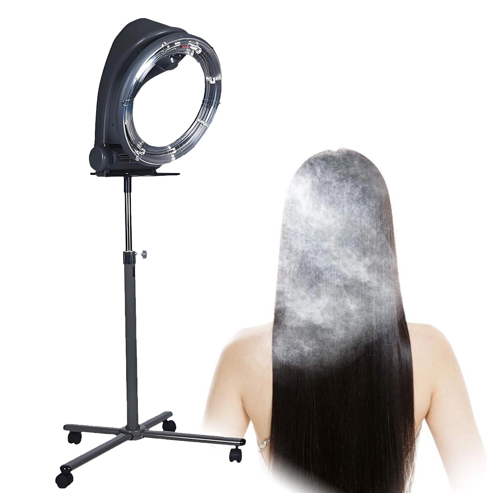 PPLDABNK Steamer Hood Perming Dryer - with Stand Adjustable Temperature