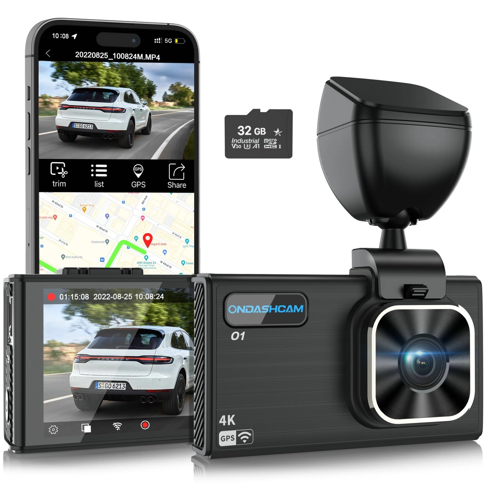 ONDASHCAM O1 3840 x 2160 pixels