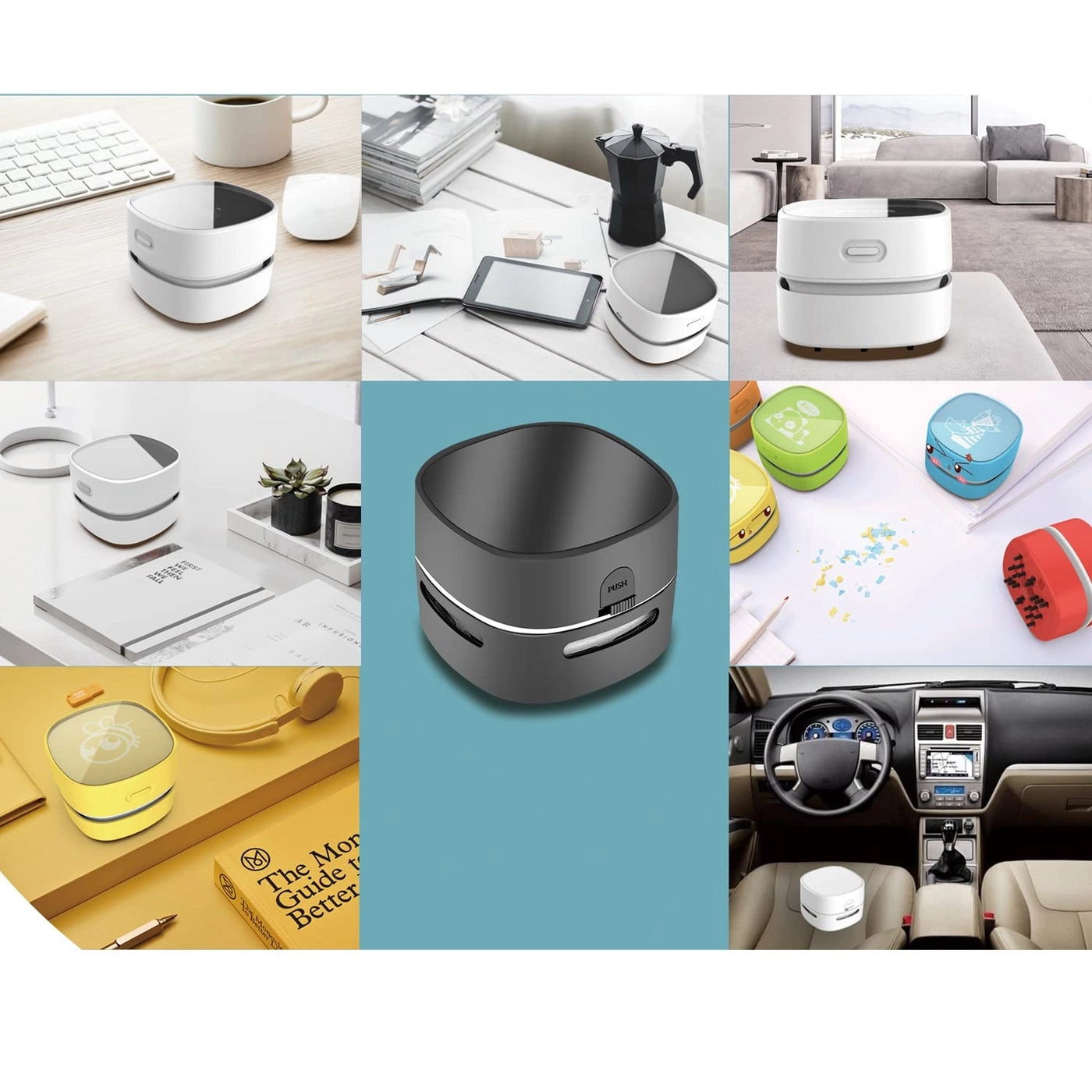 Desktop Vacuum Cleaner - Cordless 360º Rotatable 400 mins