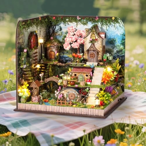 Miniature Wooden Dollhouse Furniture Kit - Creative Room 1:24