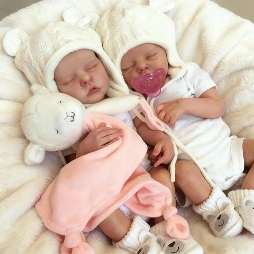 Reborn Baby Doll - 18 Inch Silicone Girl Sleeping Ages 3+