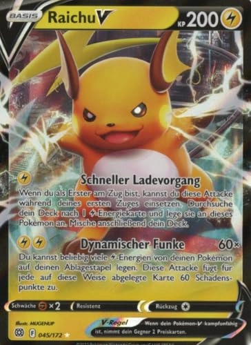 Pokemon Raichu V BRS 045 - German