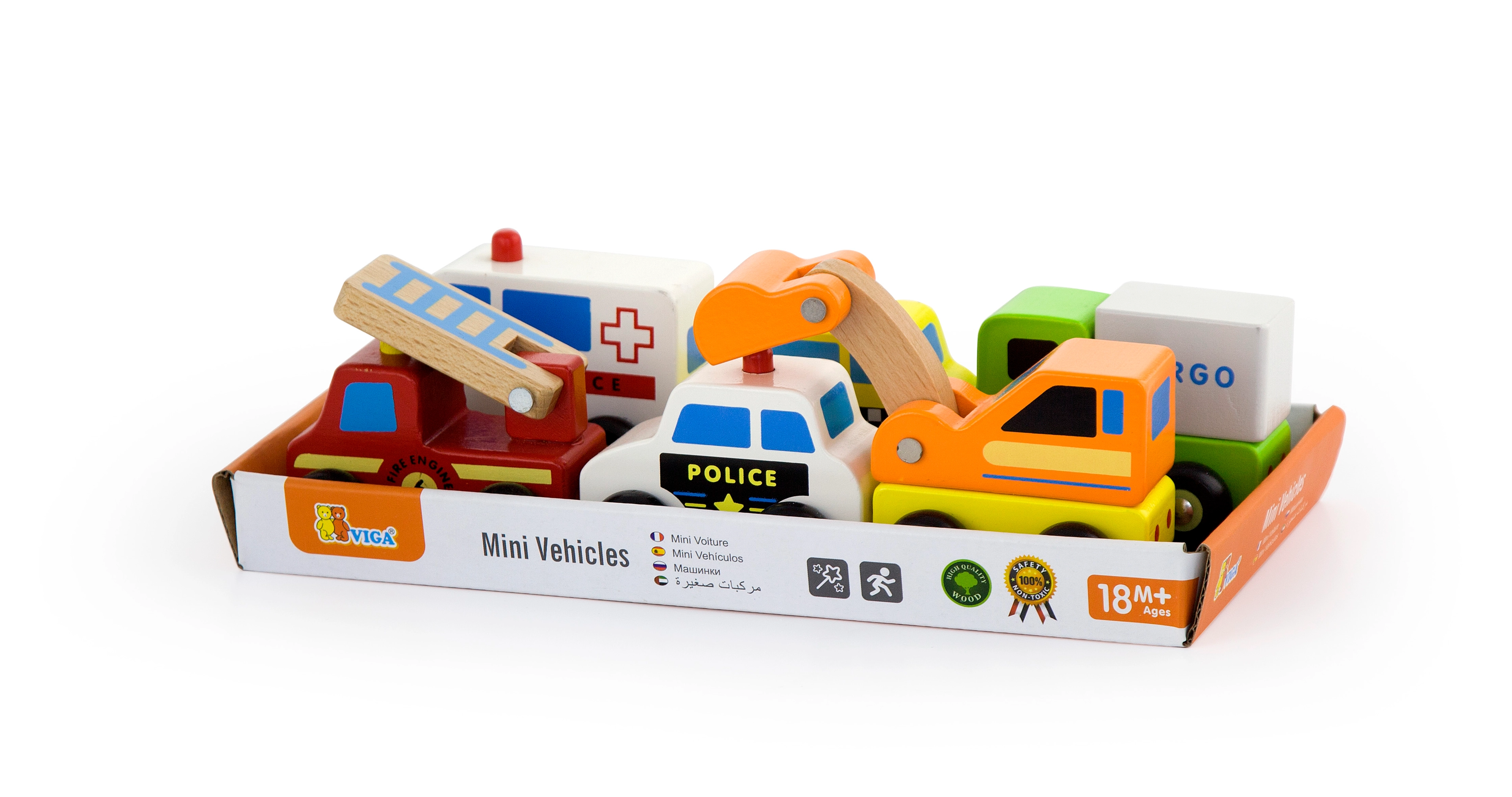 Mini Vehicles Set - 6pcs