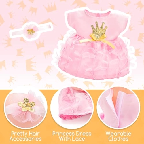 Baby Doll Play Set - 30 cm Plastic pink Ages 3+
