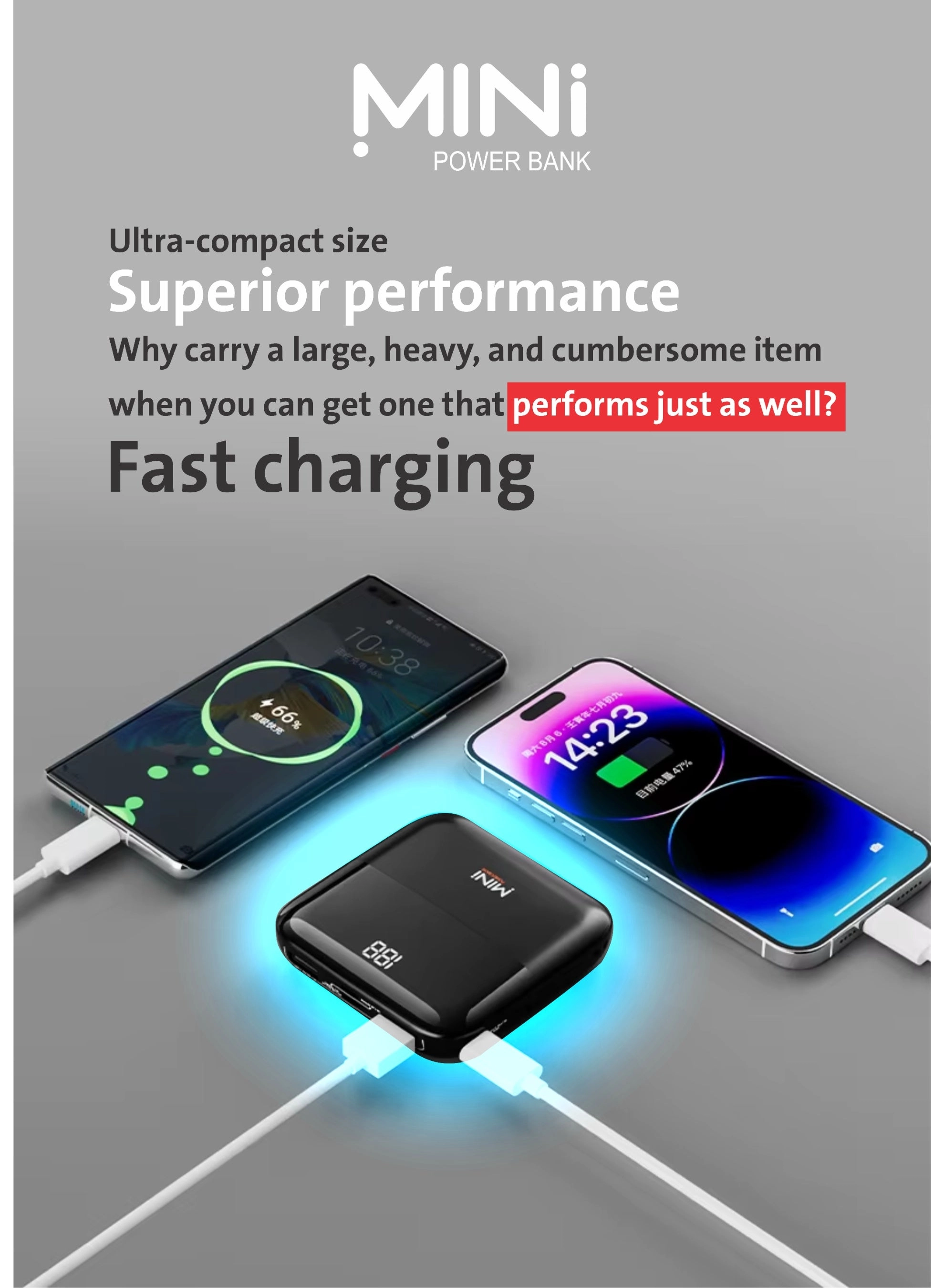 Portable power Bank - 10000MAH 22.5W