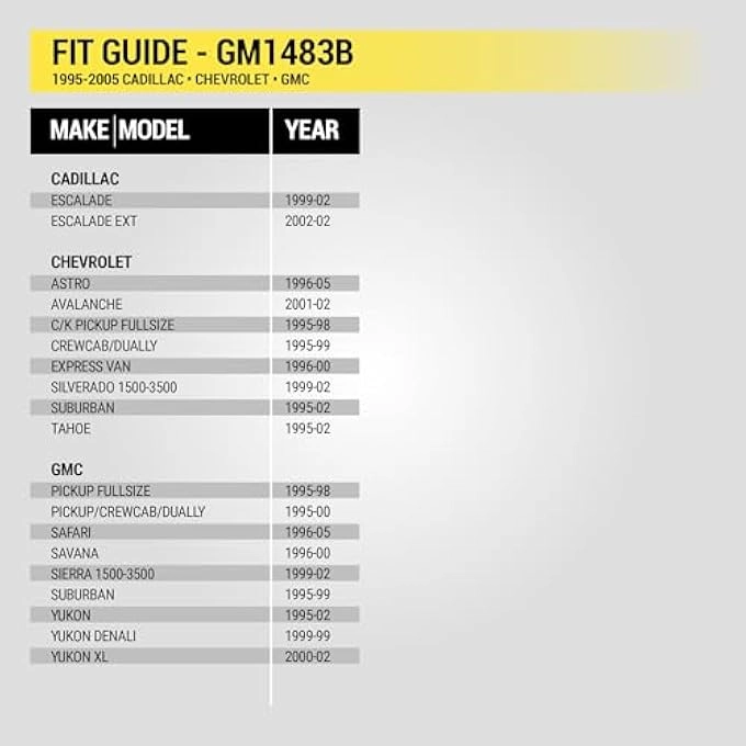 Gm1483B - Single Din Black Compatible With Select 199505 GM Full Size Trucks