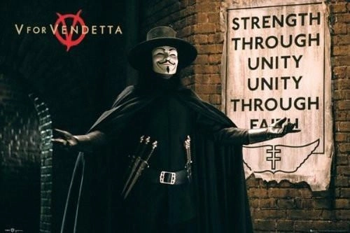 GB eye V For Vendetta Unity Poster - 150gsm paper 61 x 91.5cm