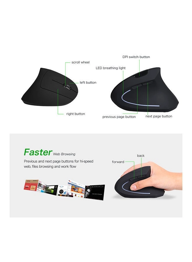 Vertical Mouse - Wireless
