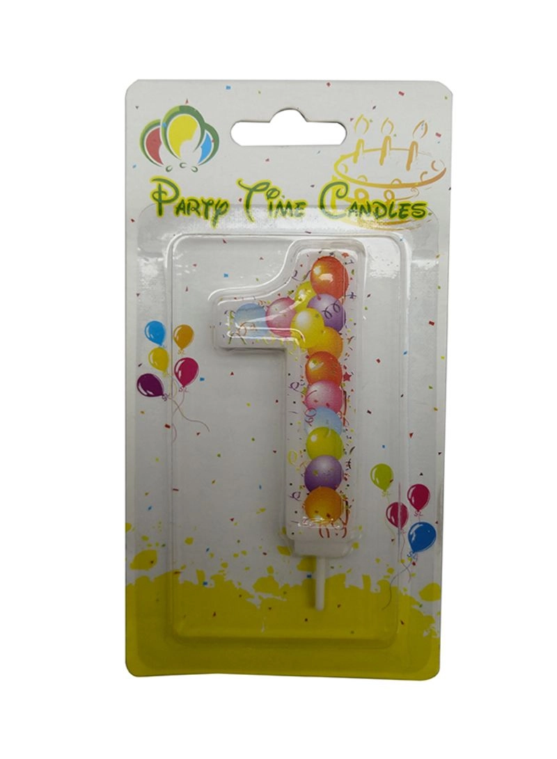 Party Time Trading LLC Number 1 Unscented Birthday Candle
