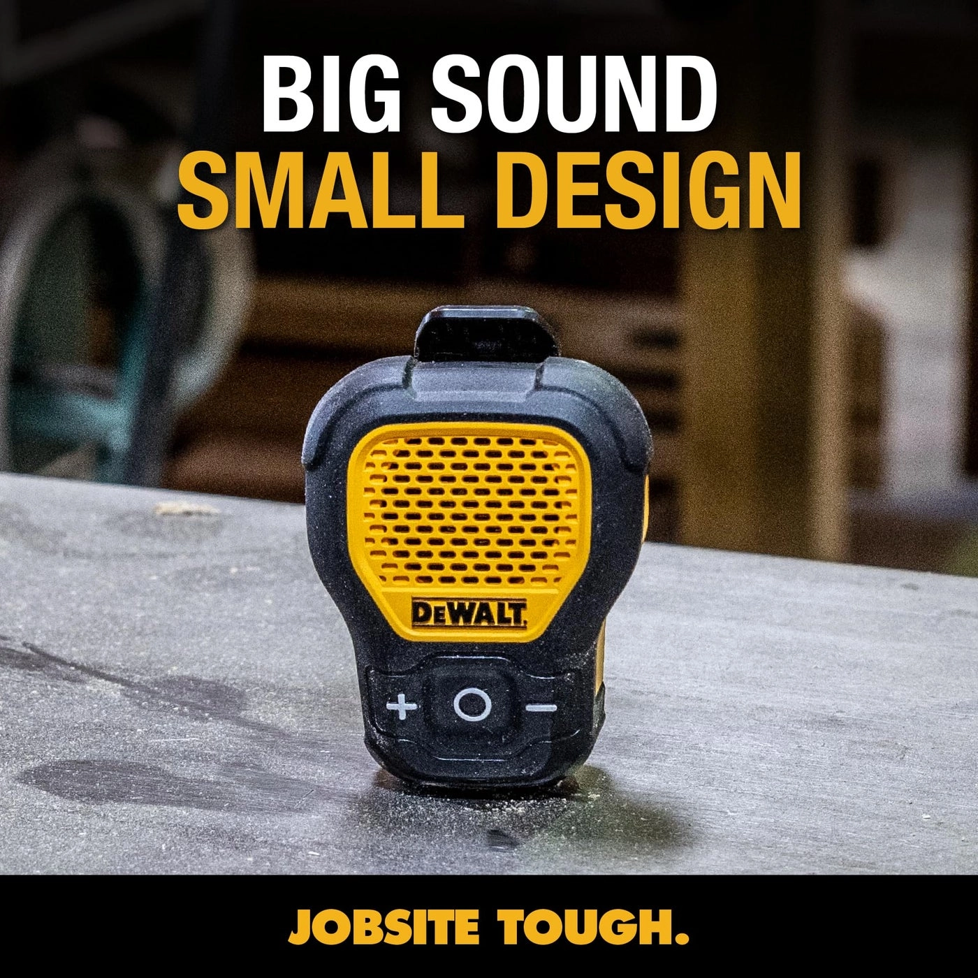 Wearable Bluetooth Speaker - Clip-On Wireless Jobsite Pro