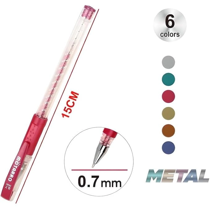 Gel Pens - 6 Pieces 0.7mm