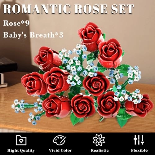 Rose Bouquet Building Set (01050) - Botanicals