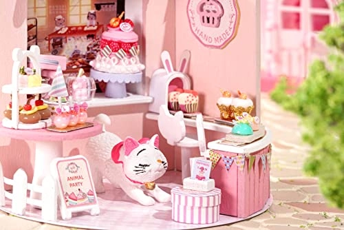 Romantic and Cute Dollhouse Miniature DIY House Kit - Paris Gift Store