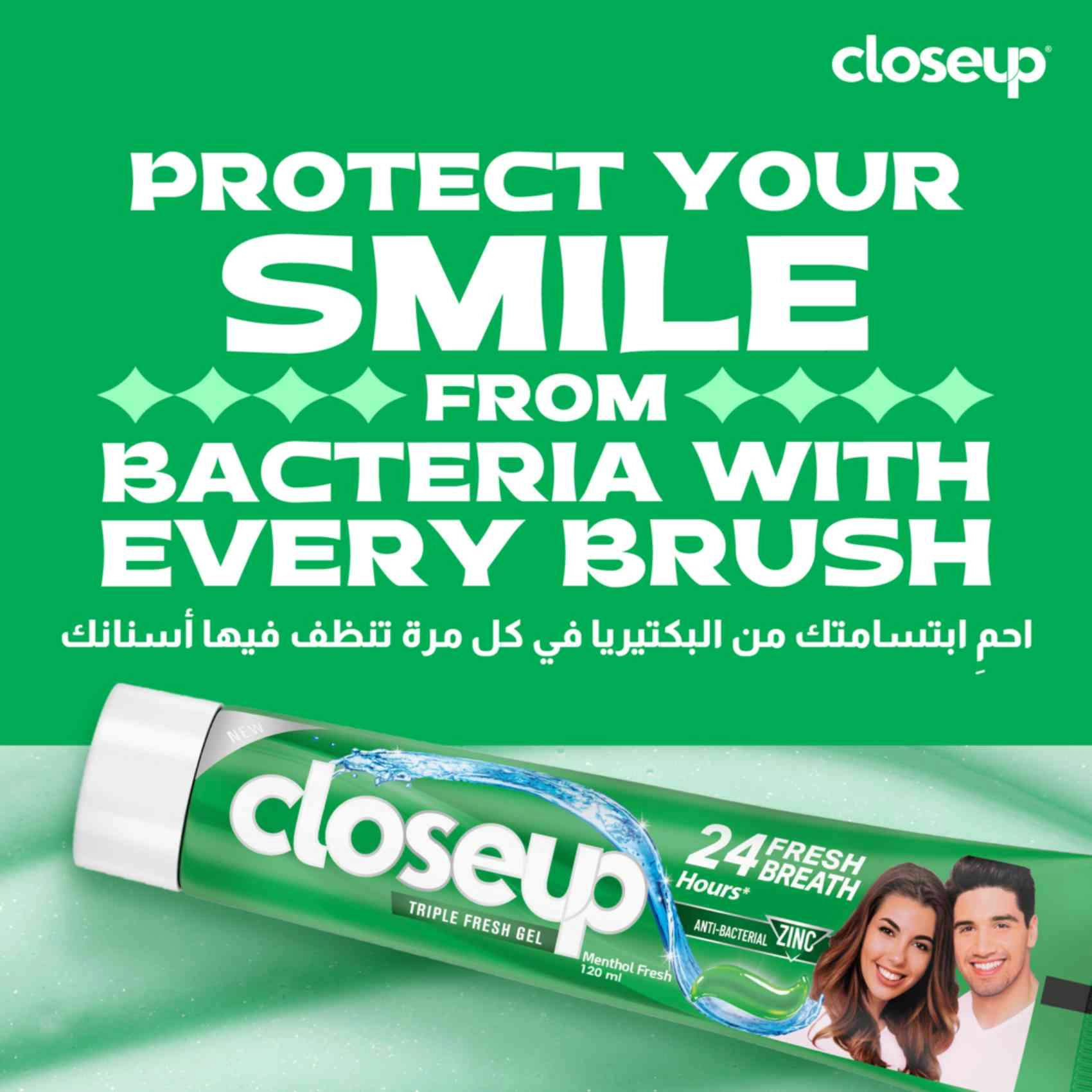 Triple Fresh Gel Menthol Fresh Toothpaste 120ml