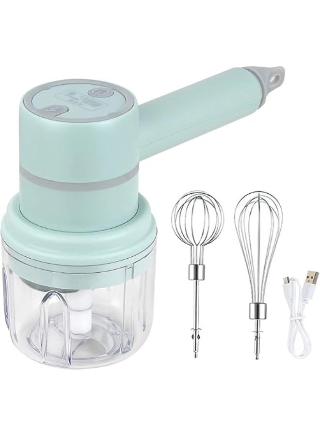 AASHLLC Electric Hand Mixer - 3-in-1 Cordless USB Rechargeable
