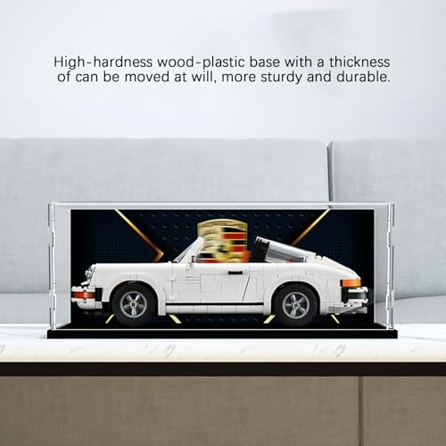 Acrylic Display Case (10295) - Dust-Proof Black Base (3mm) 40x20x15cm