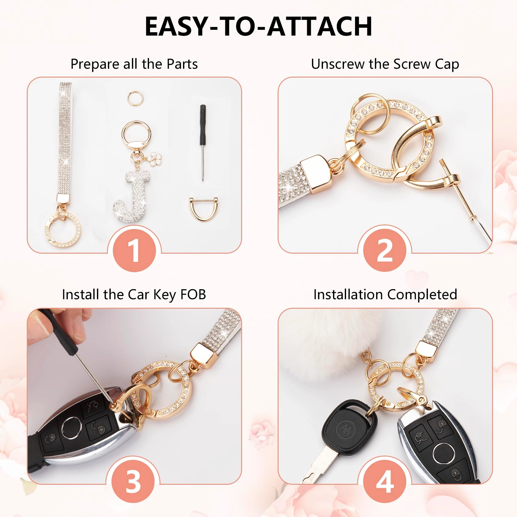 Initial Keychain - Letter