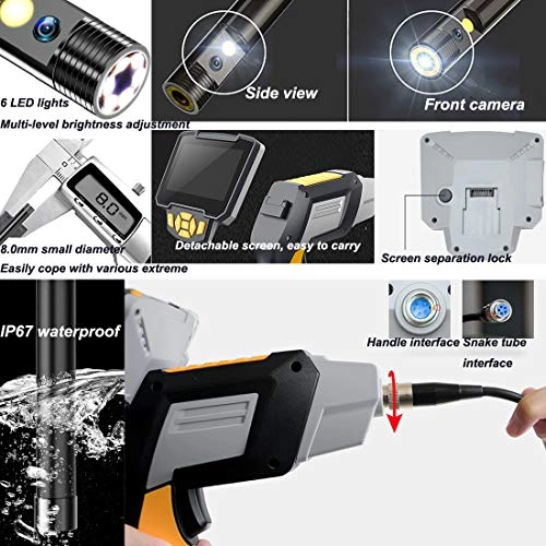 Dual Lens Inspection Camera - 3.9MM/5.5MM/8mm/14.5MM 1M/5M/10M/20M