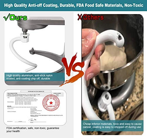 Coated Spiral Dough Hook - 6 Liters