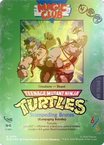 Secret Lair x Teenage Mutant Ninja Turtles: VHS Villains Foil Edition - 5 pcs