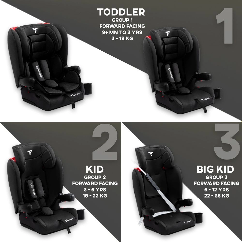 Pack And Go Foldable Car Seat - Group 1/2/3 (9-36Kg)