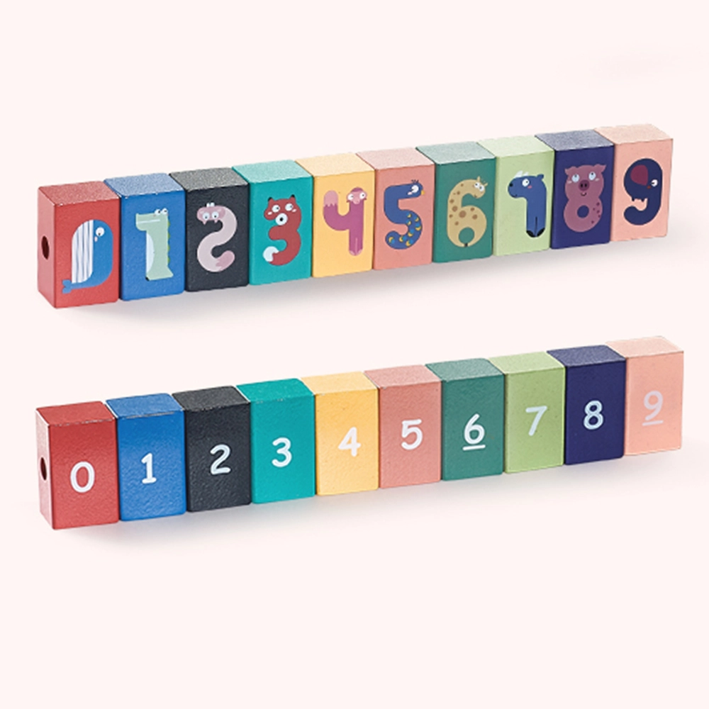 Number Lacing Beads - Suitable for 12 months and above 21 pieces