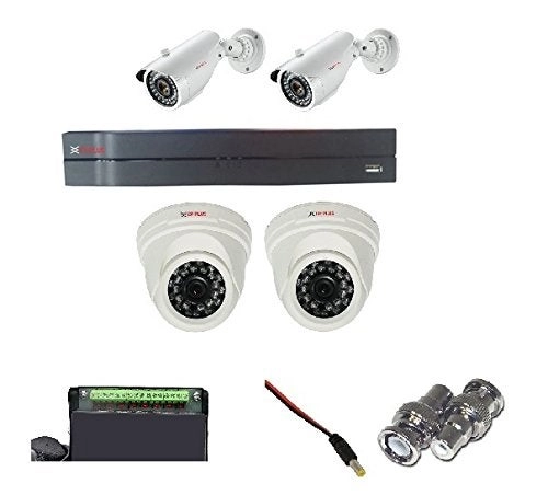 4 Channel 2 MP Universal HD DVR + Hard Drive - 2 TB + Dome Camera - 2.0 MP + Bullet Camera - 2.0 MP