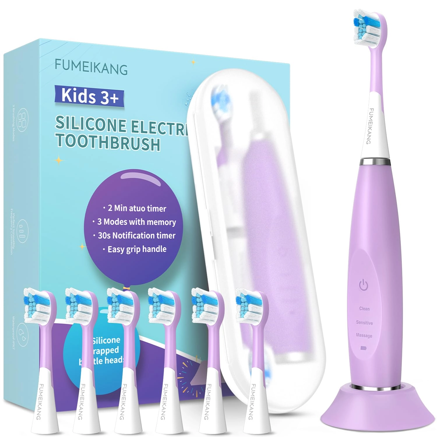 Kids Electric Toothbrushes - Sonic Rechargeable Smart Timer