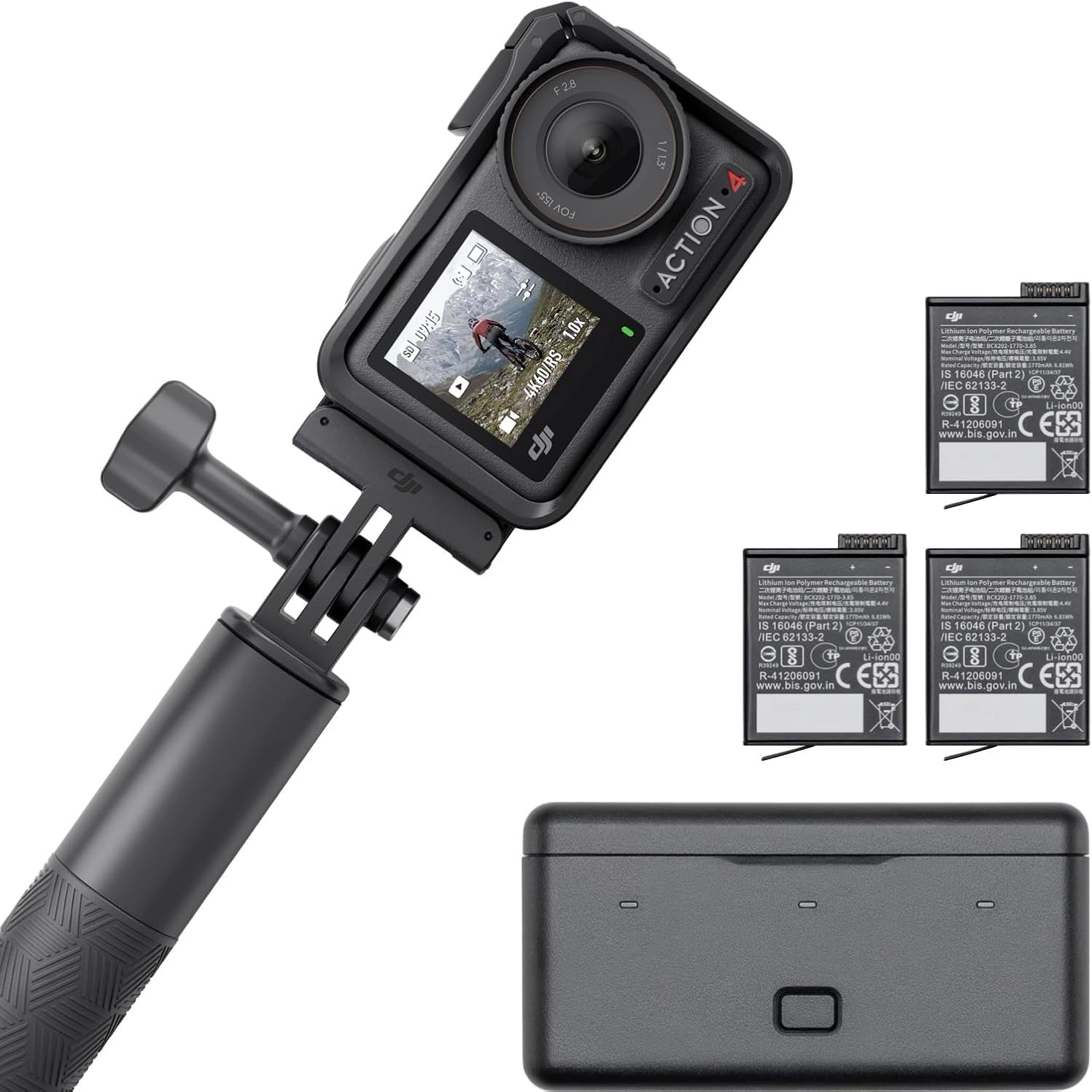 Kherajani Computers LLC Osmo Action 4 - 4K 120FPS Adventure Combo