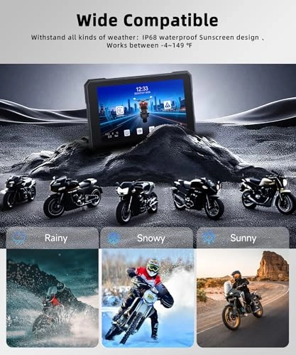 GPS Navigator for Motorcycles B0G41CLBG2 - 5 inch