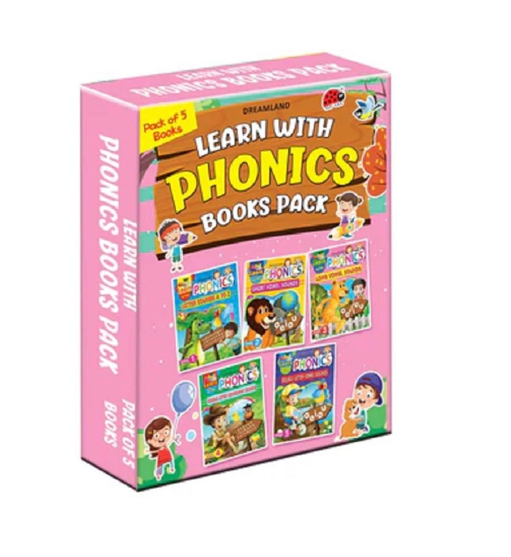 Dreamland Learn With Phonics Book - 4-8 Years 5 pieces