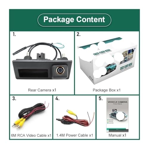 Rear View Camera Fisheye - Night vision Wired 1080P