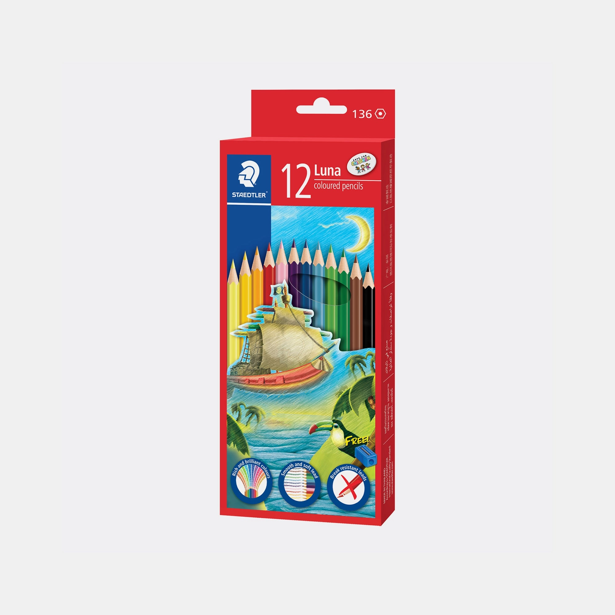 Staedtler Luna Colour Pencil Cylinder - Pack of 12