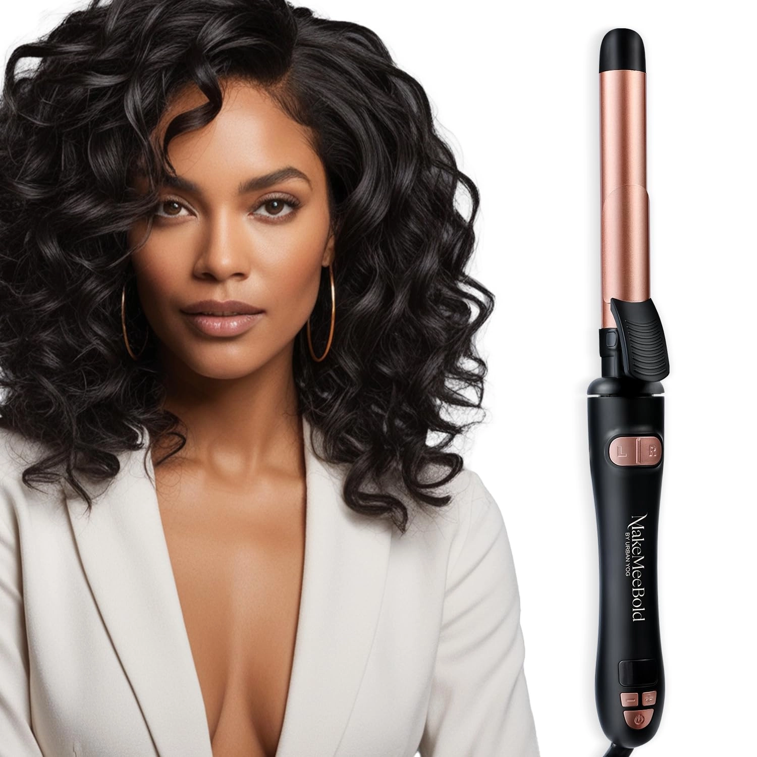 GLOBALBEES BRANDS PRIVATE LIMITED Rotating Hair Curling Iron - 25 mm